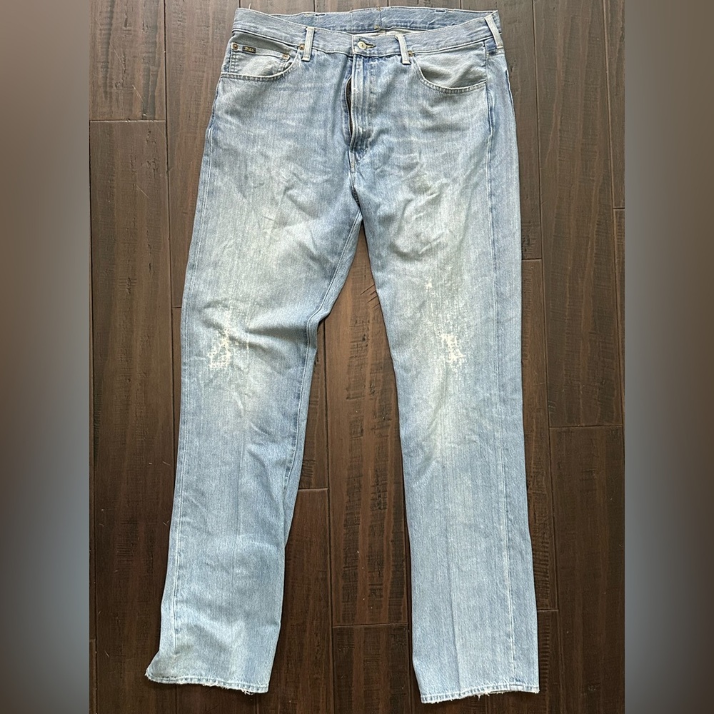Ralph Lauren Men's Light Blue Straight Jeans